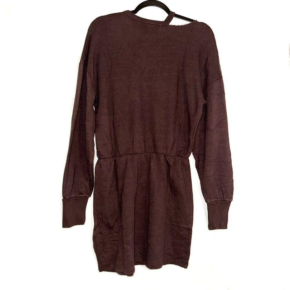 NWT n:Philanthropy Alexandria Long Sleeve Cut Out Mini Dress In Chocolate M - Picture 4 of 9